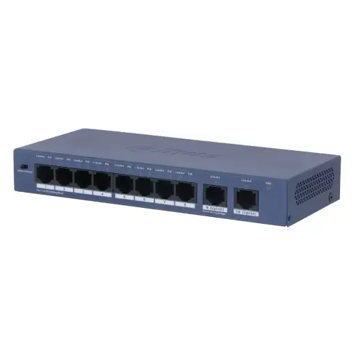 [DH-S3010-8ET2ET-60] Dahua 10-Port Unmanaged Desktop Switch with 8-Port PoE