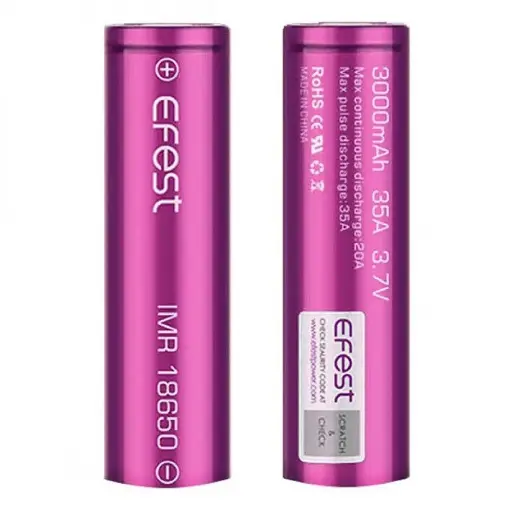 EFEST 18650 3000MAH 35A LITHUIM BATTERY