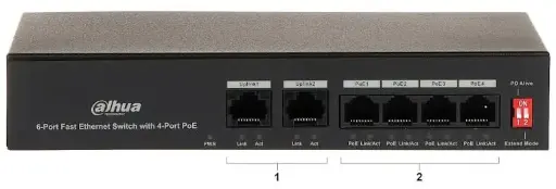 [DH-PFS3006-4ET-36] Dahua 6-Port Fast Ethernet Switch with 4-Port PoE