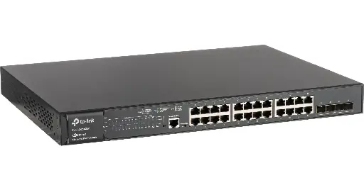 [TL-SG3428XMP] TP-Link JetStream 24-Port Gigabit and 4-Port 10GE SFP+ L2+ Managed Switch with 24-Port PoE+