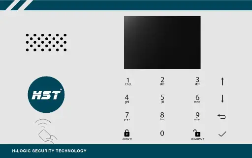[HST-300S] HST Advanced intrusion alarm system delivering comprehensive security, equipped with smart motion sensors, early detection technology, and real-time remote control via mobile.