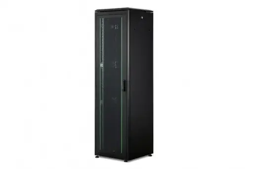 [DN-19 42U-6/6-B-1] DIGITUS Network cabinet Unique series - 600x600 mm (WxD) BLACK 42U