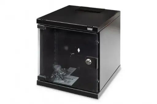 [DN-10-06U-B] DIGITUS Wall-mounted housing 254 mm (10") - 312x300 mm (WxD) BLACK 6U