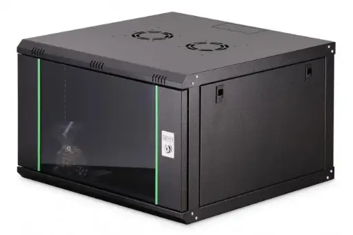 [DN-19 07U-6/6-EC-SW] DIGITUS Wall-mounted enclosure Dynamic Basic series - 600x600 mm (WxD) BLACK 7U