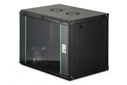 [DN-19 09-U-EC-SW] DIGITUS Wall-mounted enclosure Dynamic Basic series - 600x450 mm (WxD) BLACK 9U