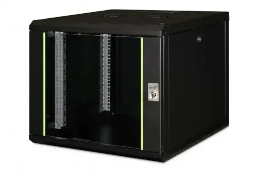 [DN-19 09U-6/6-SW] DIGITUS Wall Mounting Cabinet Unique Series - 600x600 mm (WxD) BLACK 9U