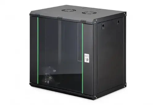 [DN-19 12-U-EC-SW] DIGITUS Wall-mounted enclosure Dynamic Basic series - 600x450 mm (WxD) 12U black