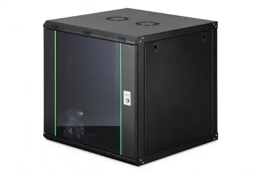 [DN-19 12U-6/6-EC-SW] DIGITUS Wall-mounted enclosure Dynamic Basic series - 600x600 mm (WxD) 12U black