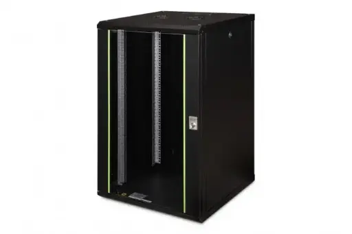 [DN-19 20U-6/6-SW] DIGITUS Wall Mounting Cabinet Unique Series - 600x600 mm (WxD) 20U BLACK